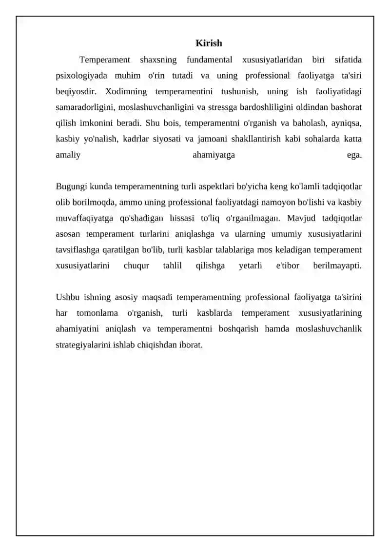 Temperamentning ta'rifi, turlari va fiziologik asoslari 3