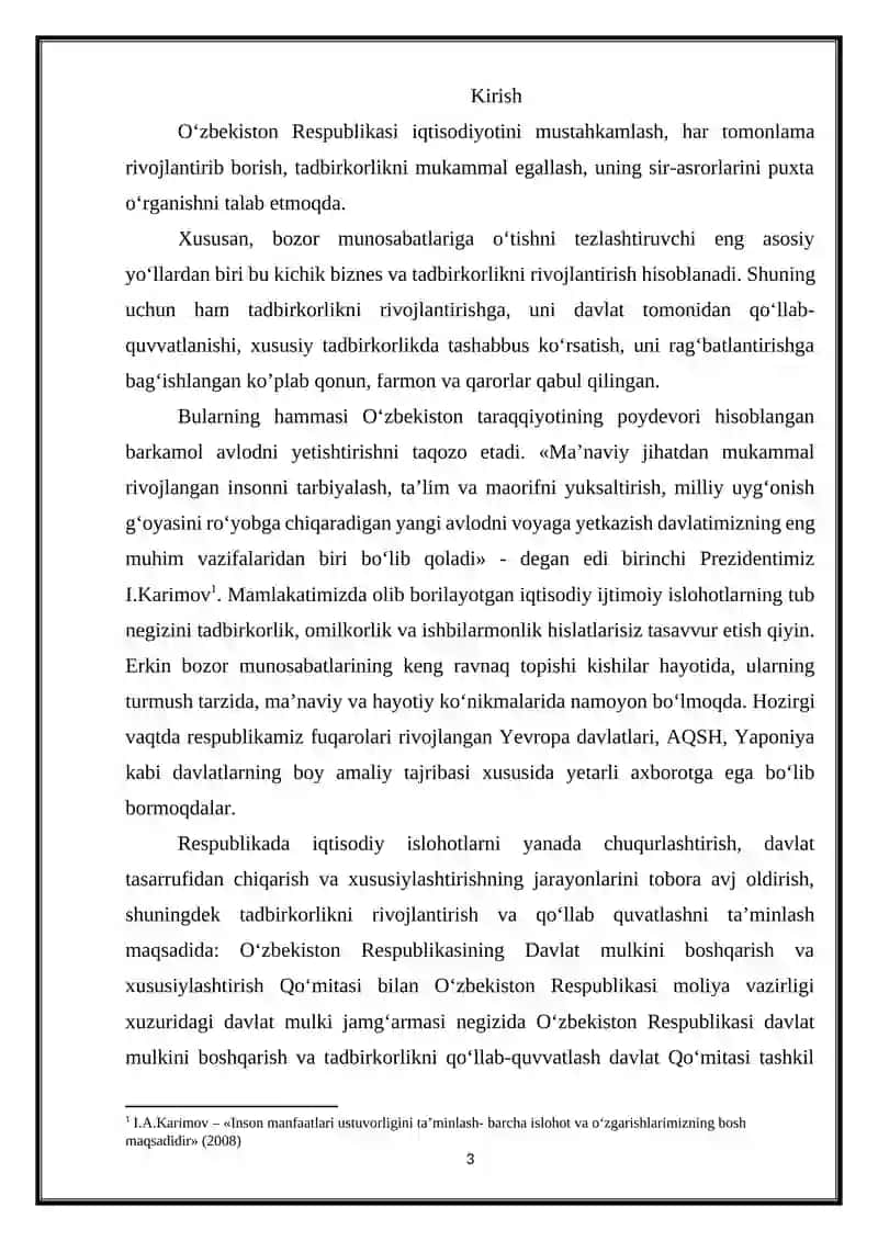 Tadbirkorlik Faoliyatiining Mohiyati va Asosiy Belgilari 3