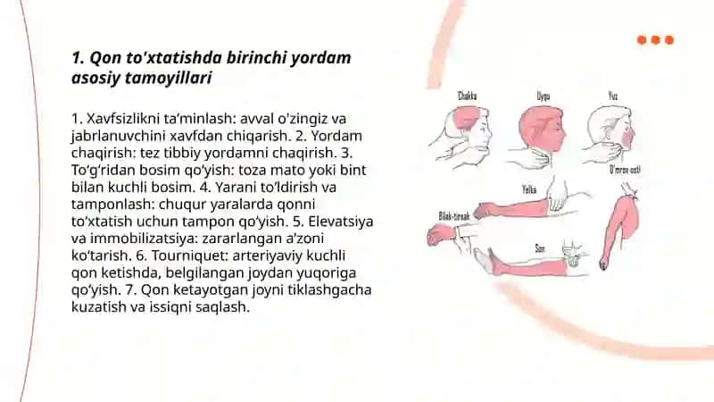 Qon ketishini vaqtincha va batamom tohtatish usullari 3