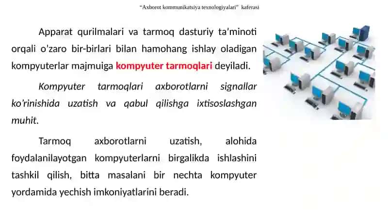 Kompyutertarmoqlar va ularning mohiyati 3