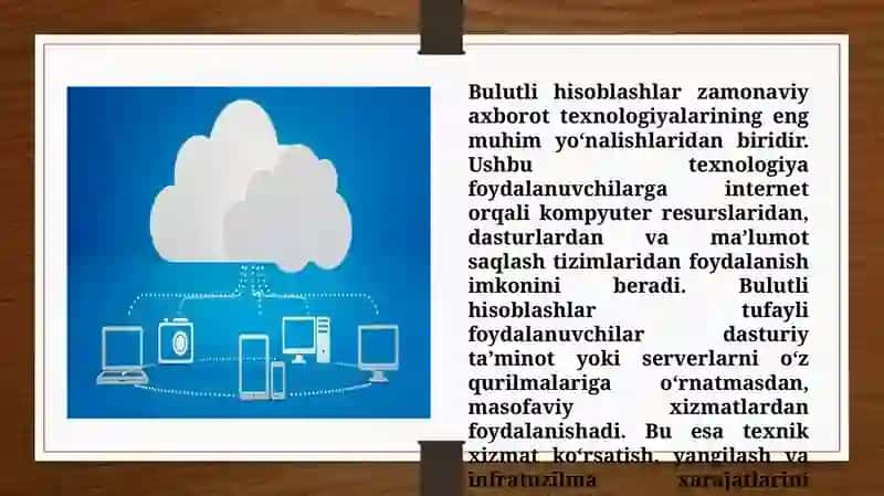 Bulutli hisoblashlar (Cloud compyuting) va ularning asosiy tushunchalari (TAQDIMOT) 3