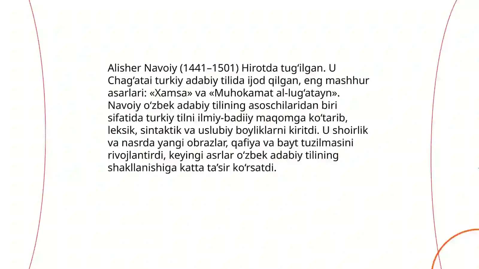 Alisher Navoiy-o'zbek adabiy tilning asoschisi by Nilufar Narjanova 3