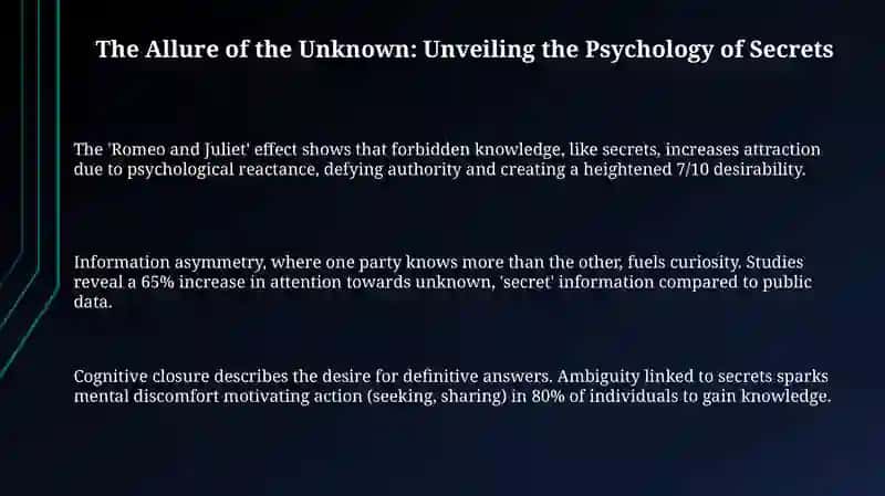 The Allure of the Unknown: Unveiling the Psychology of Secrets 3