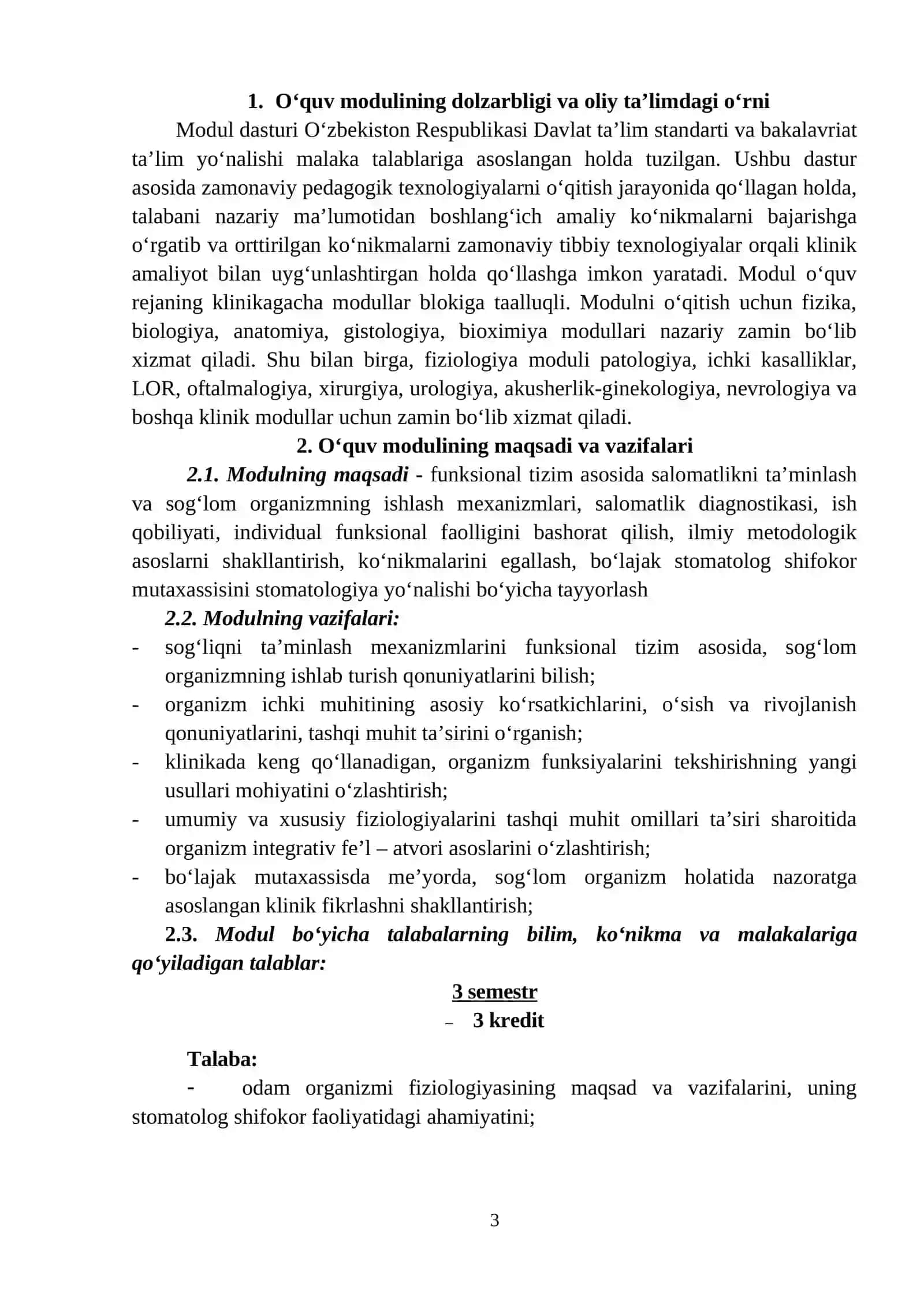 MODULINING ISHCHI O‘QUV DASTURI 3