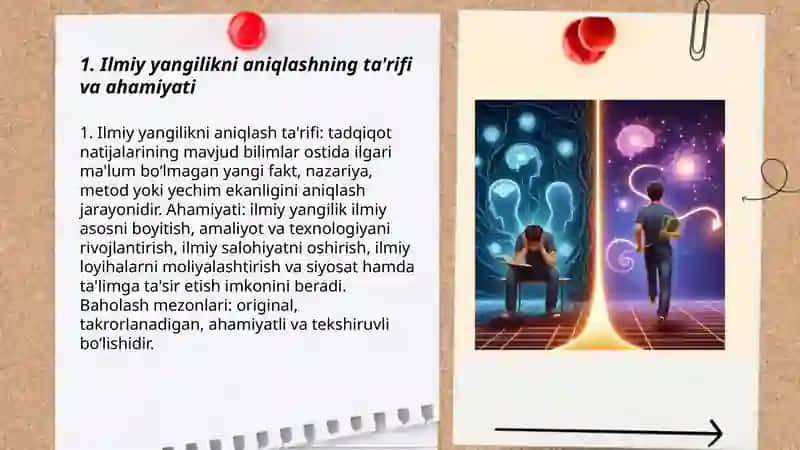 Ilmiy tadqiqotning yangiligini aniqlash 3