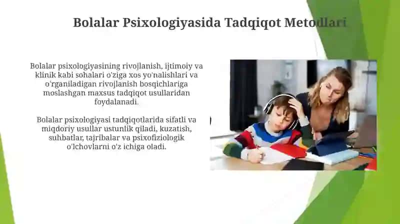 Bolalar Psixologiyasida Tadqiqot Metodlari 3
