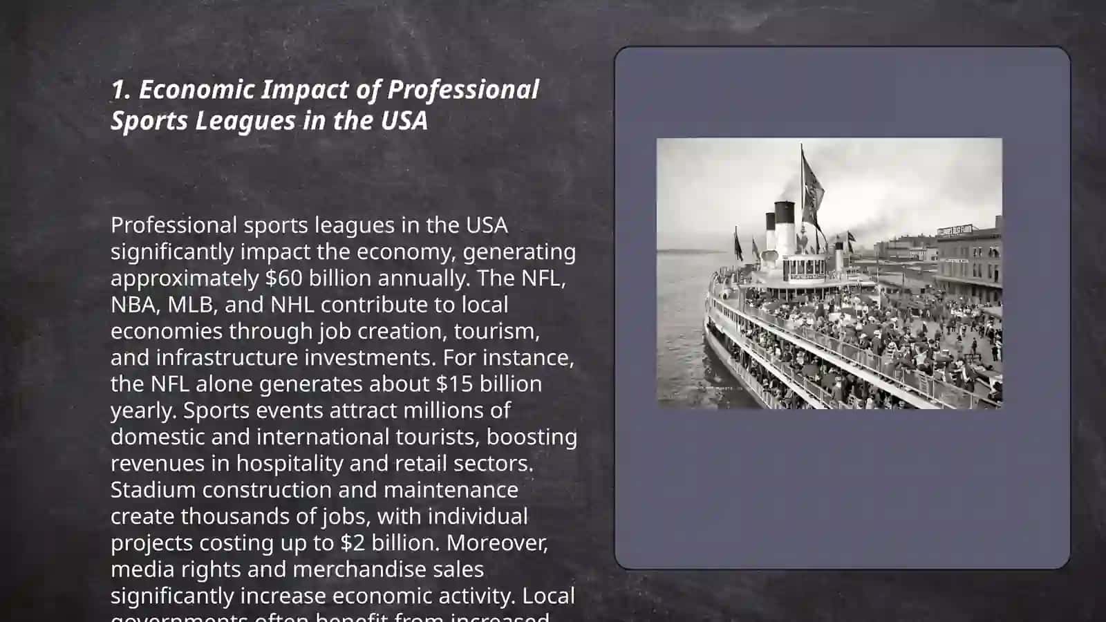 The Economics, sports, media of the USA 3