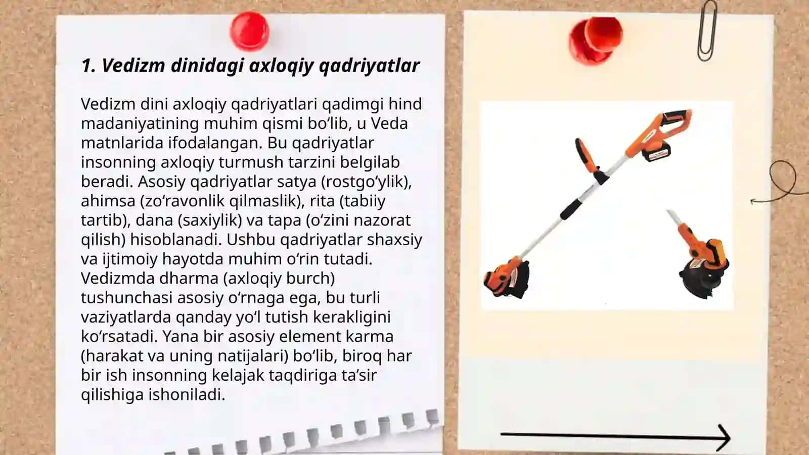 Vedizm dinidagi axloqiy qadriyatlar 3