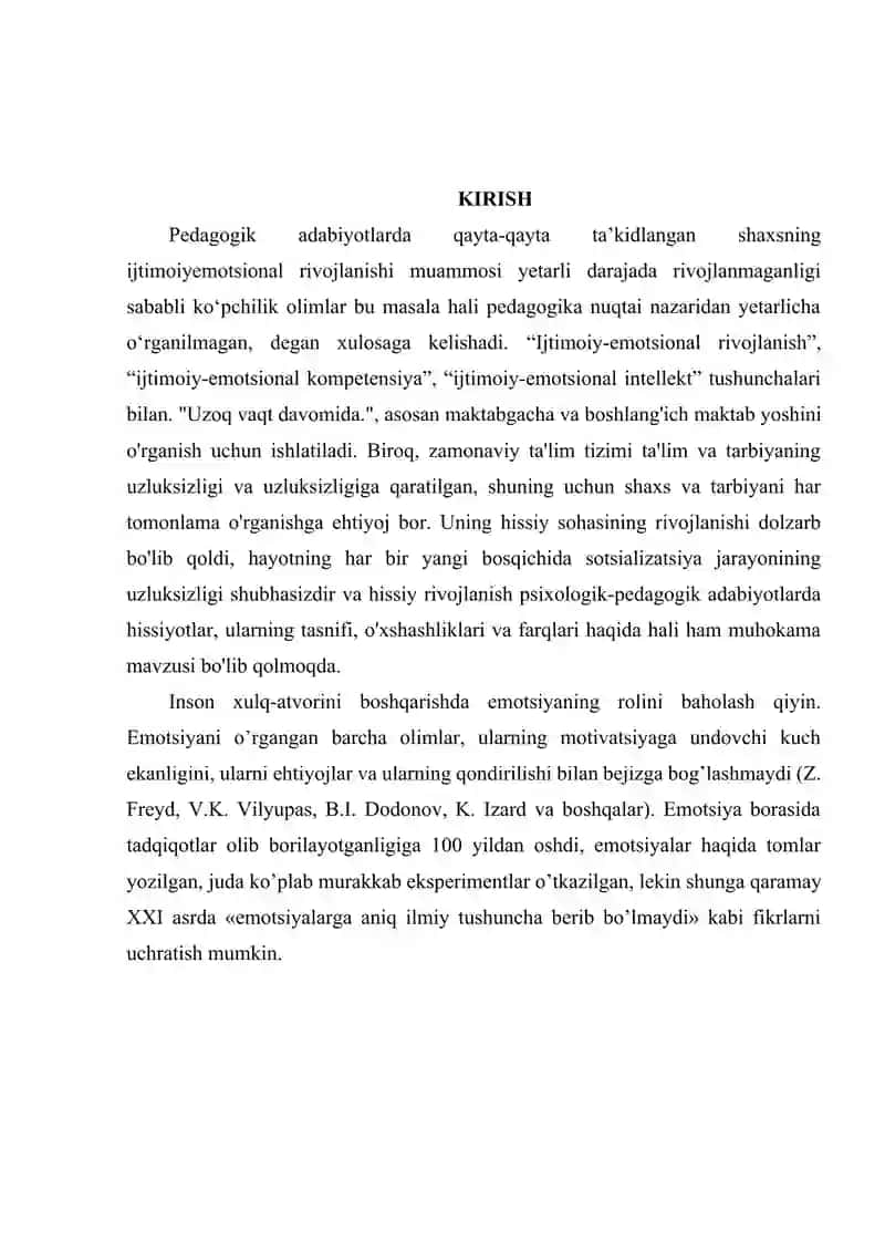 Shaxs emotsional sohasini rivojlanishiga ta’sir etiruvchi omillar 3