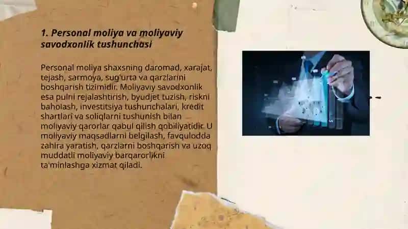 Personal moliya va moliyaviy savodxonlikka kirish 3