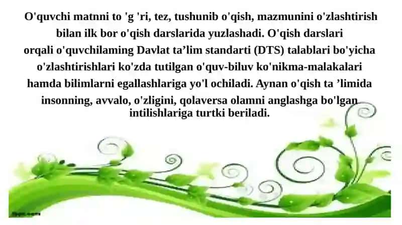 SINFDA O’QISH METODIKASI 3