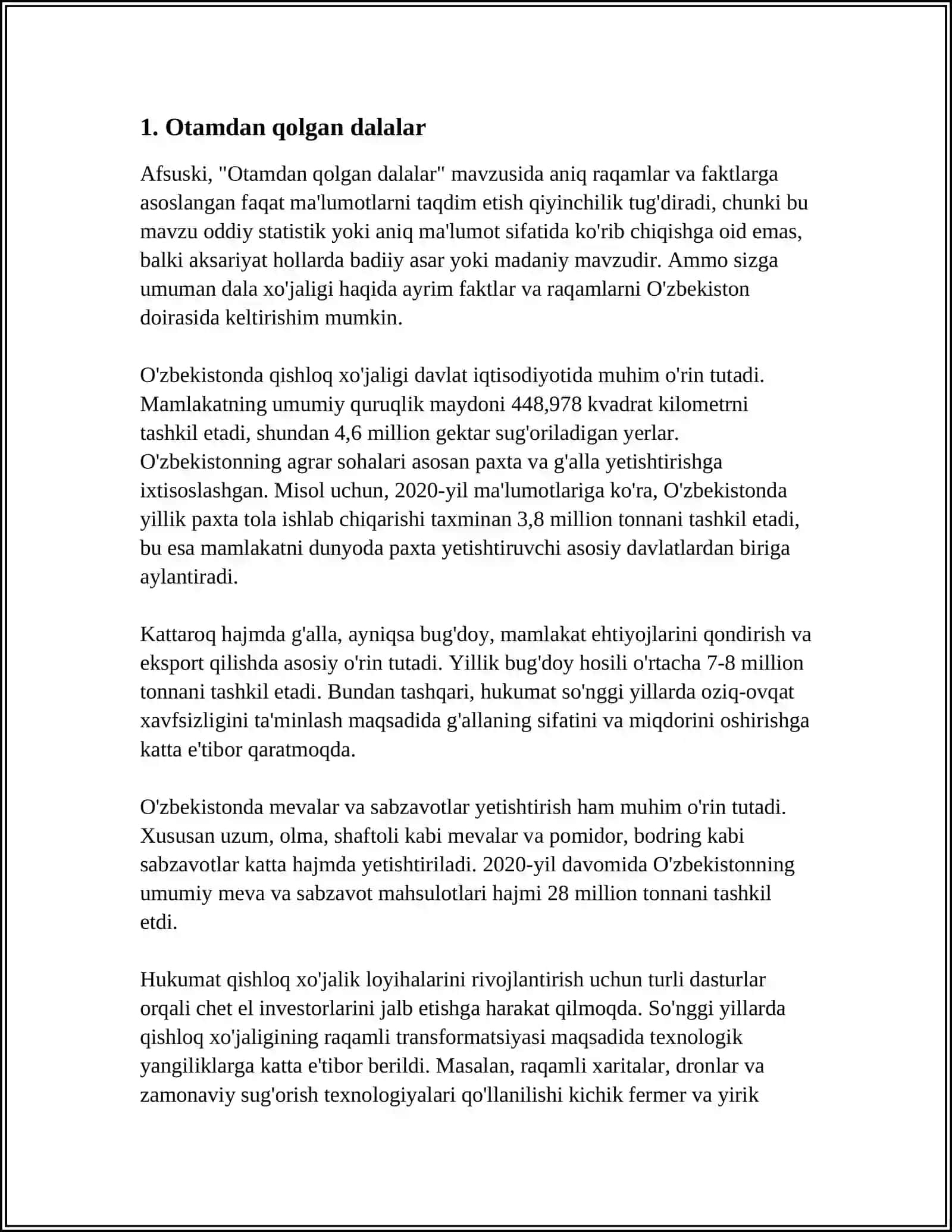 Tog'ay Murodning "Otamdan Qolgan Dalalar" Romani 3