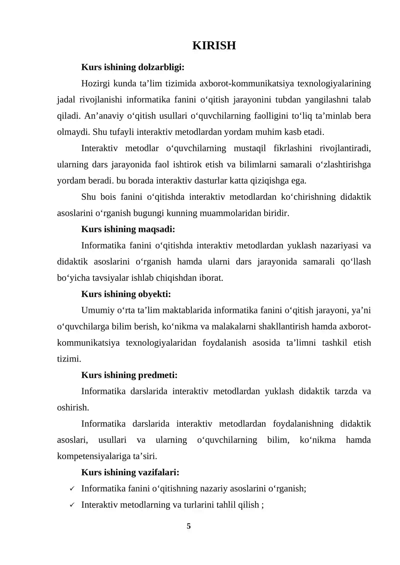 INFORMATIKA FANINI O’QITISHDA INTERAKTIV METODLARDAN FOYDALANISHNING DIDAKTIK ASOSLARI 3
