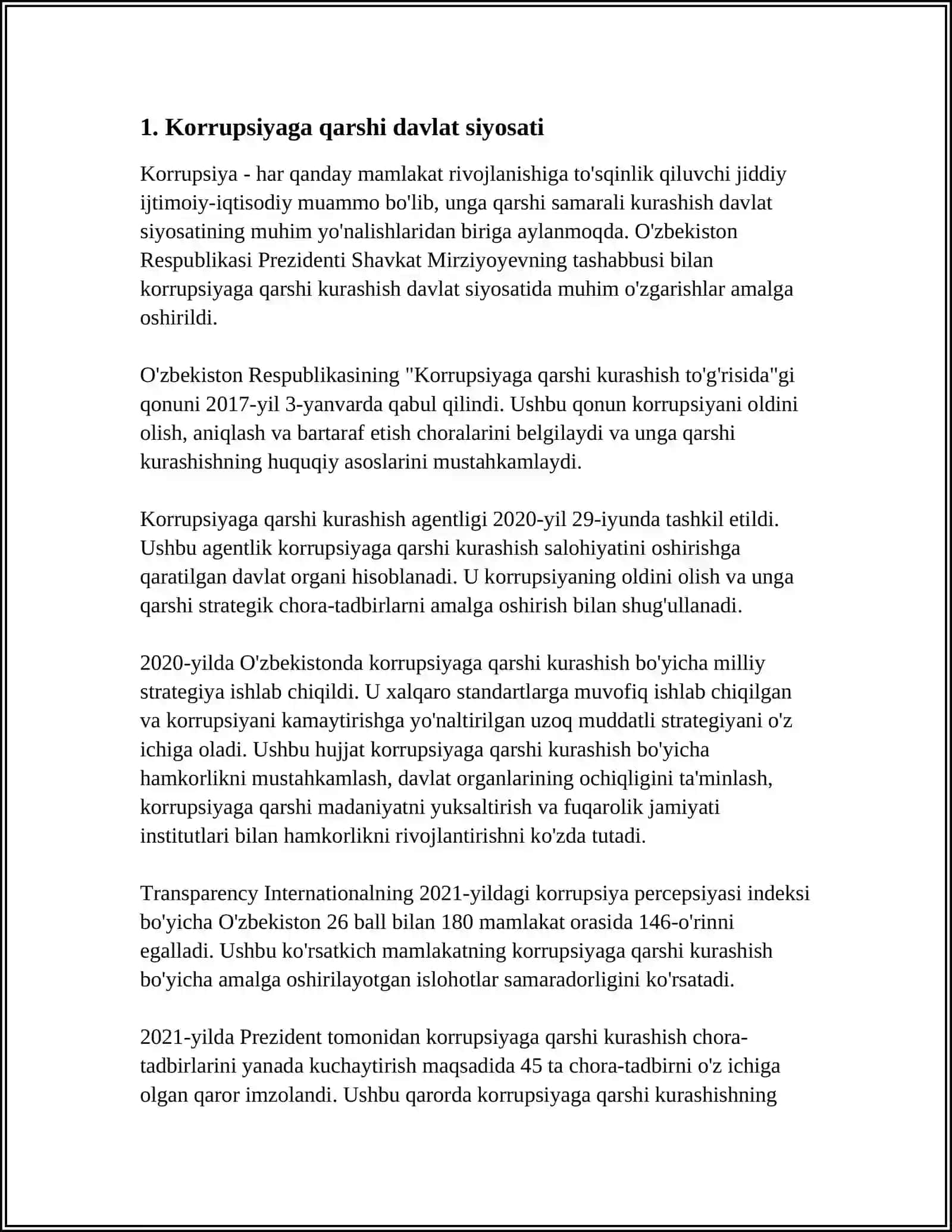 O'ZBEKISTONNING KORRUPTSIYAGA QARSHI KURASH SIYOSATI 3