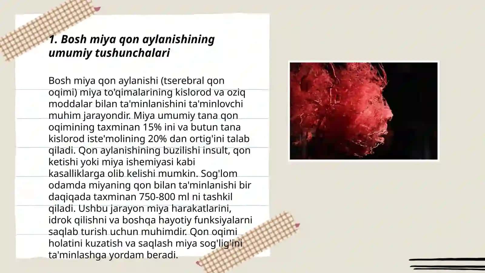 Bosh va orqa miyada qon aylanishining buzilishi. Insultlar Turdieva Gulbanu 3