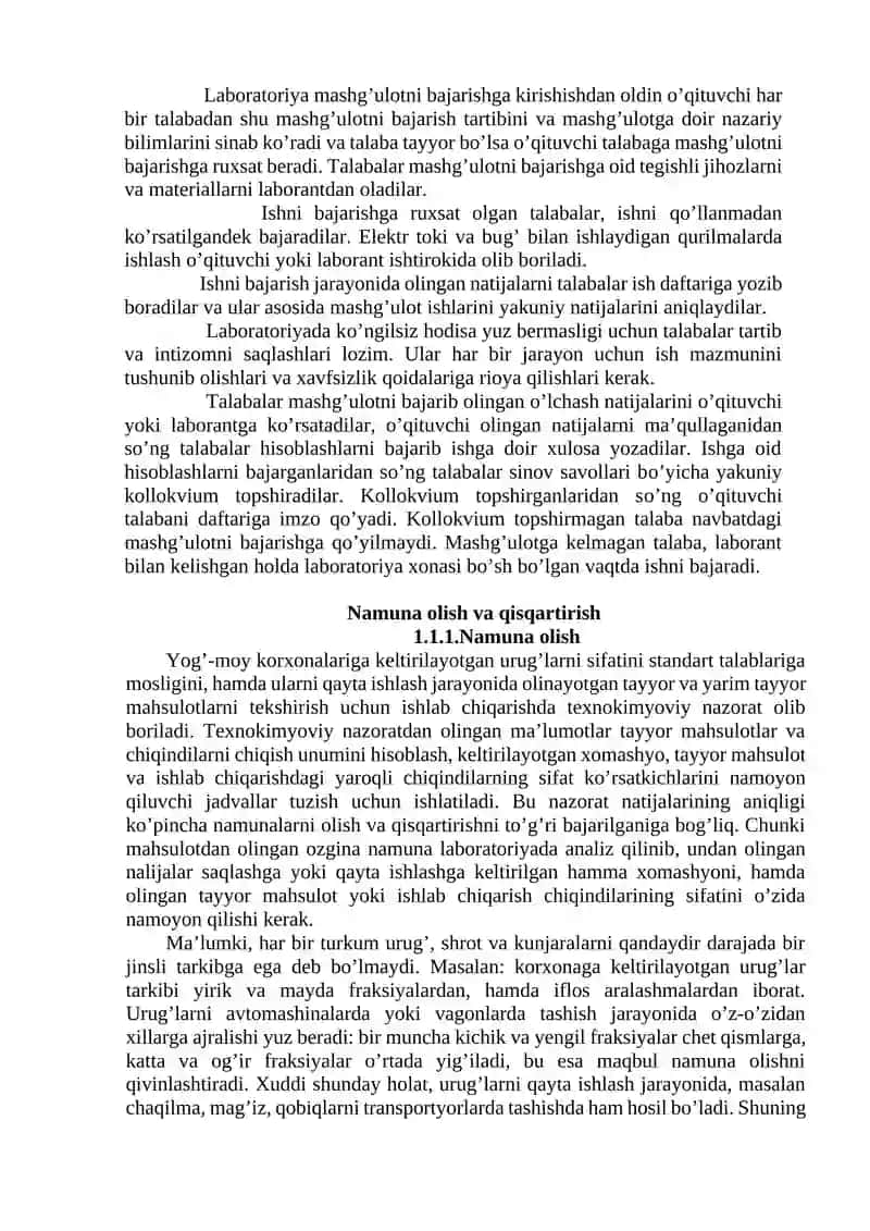 O'simlik moylari ishlab chiqarish texnologiyasi 3
