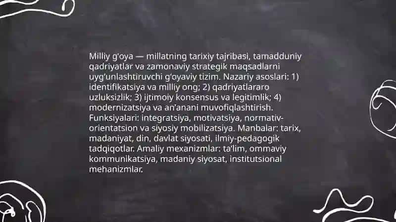 Milliy gʻoyaning oʻziga xos xususiyatlari mexanizmlari va vositalari 3