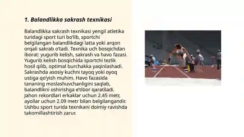 Balandlikka sakrash texnikasi 3