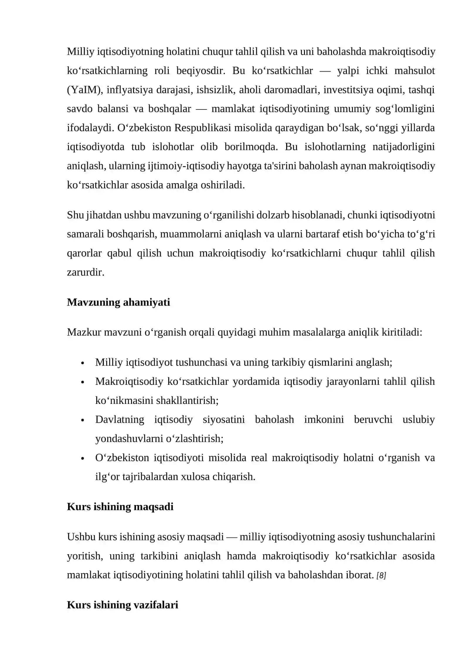 Milliy iqtisodiyot va uning makroiqtisodiy koʻrsatgichlari 3