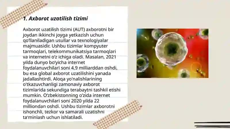 Axborot uzatilish tizimi 3