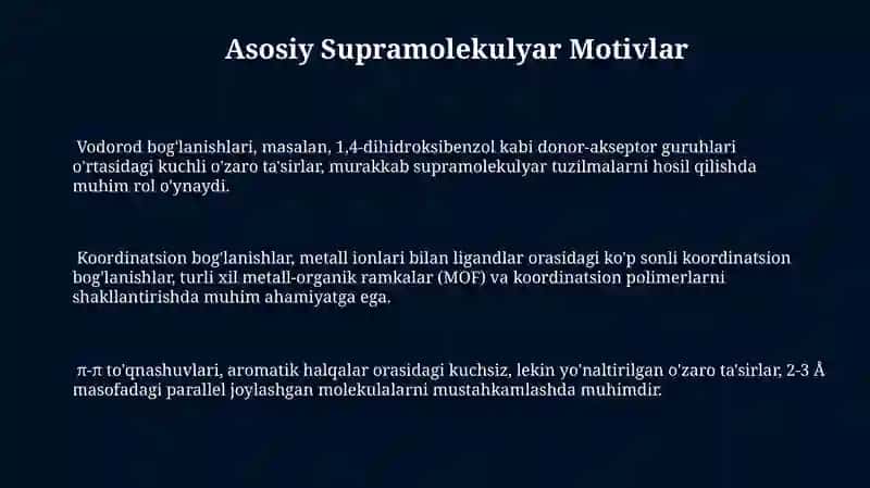 Supramolekulyar birikmalar sintezi 3