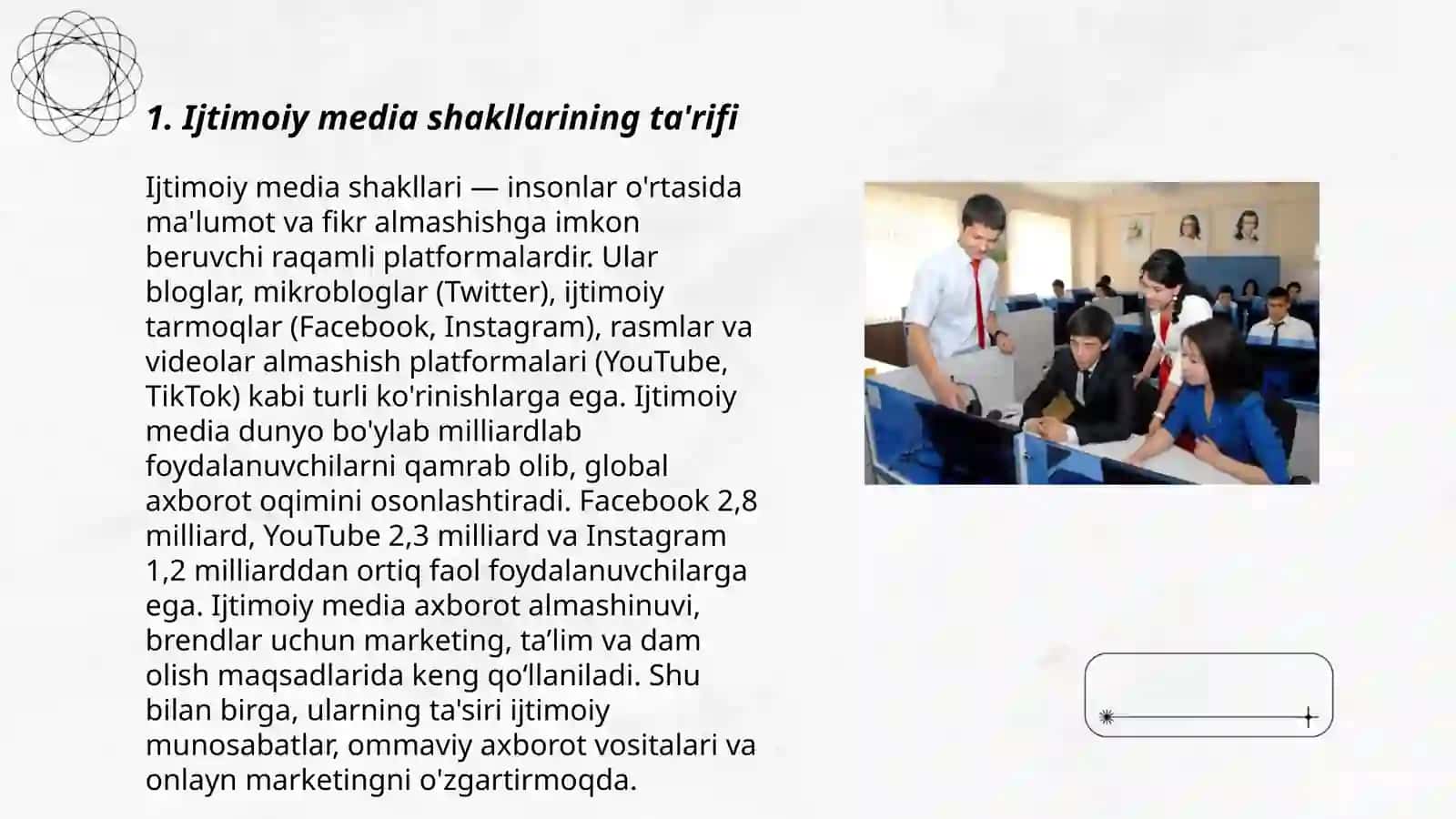 Ijtimoiy media shakllari 3