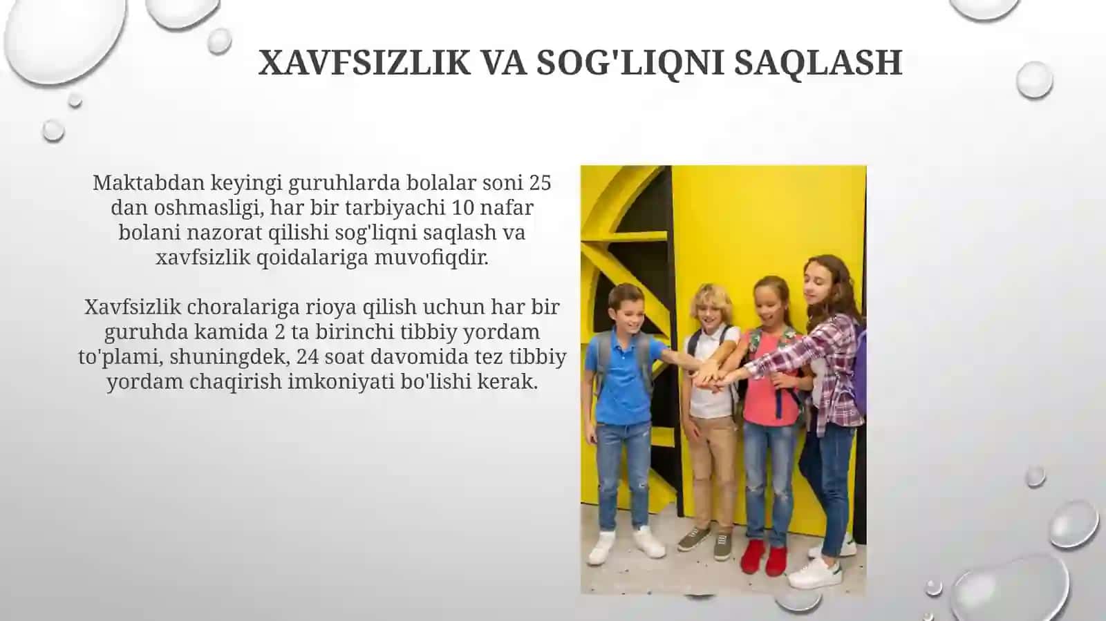 Xavfsizlik va sog'liqni saqlash 3