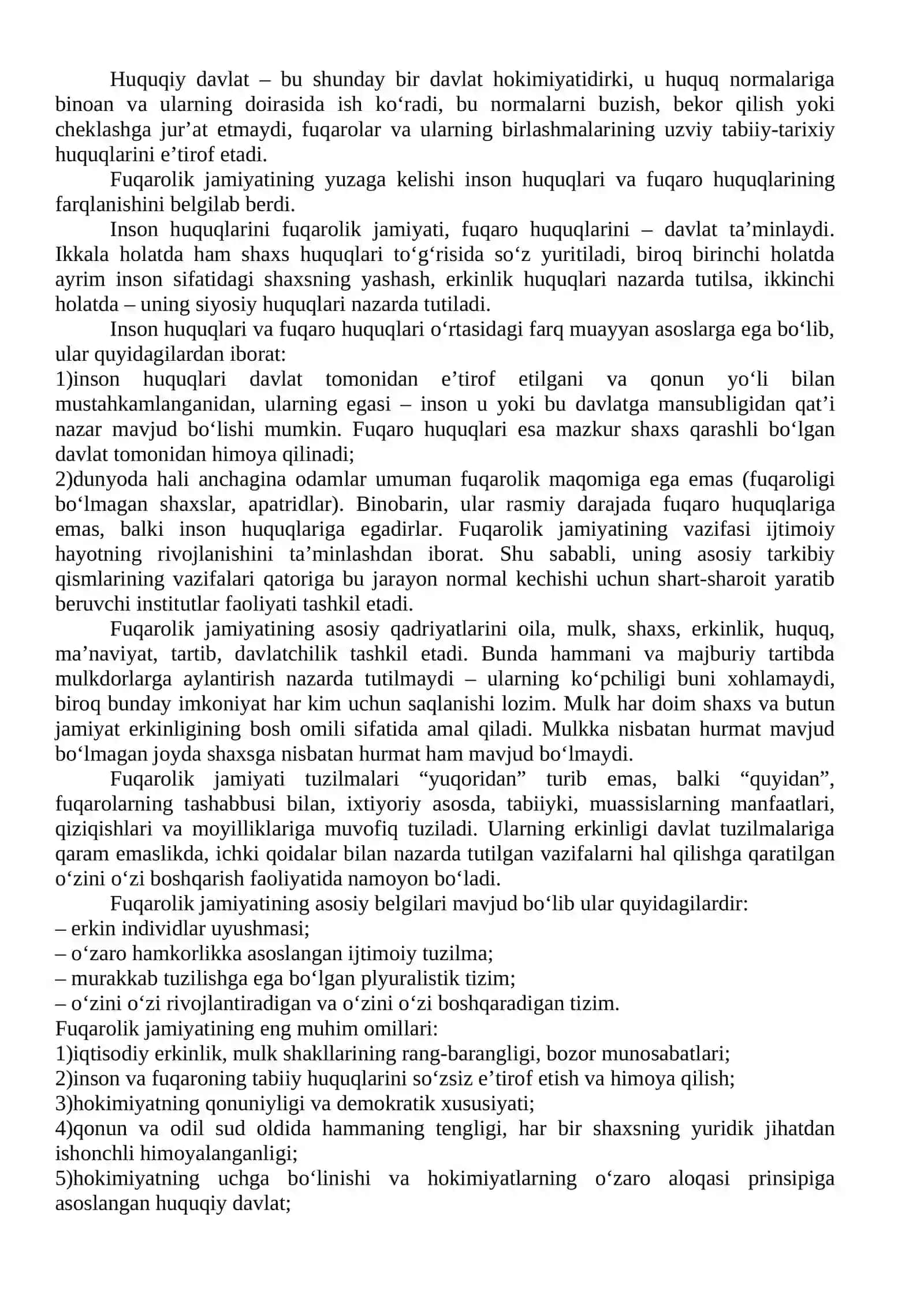 Oʻzbekistonda Demokratik, Fuqarolik Jamiyati Asoslari 3