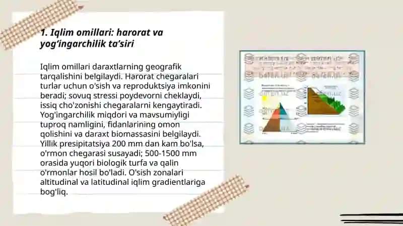Daraxtlarning geografik tarqalish qonuniyatlari 3