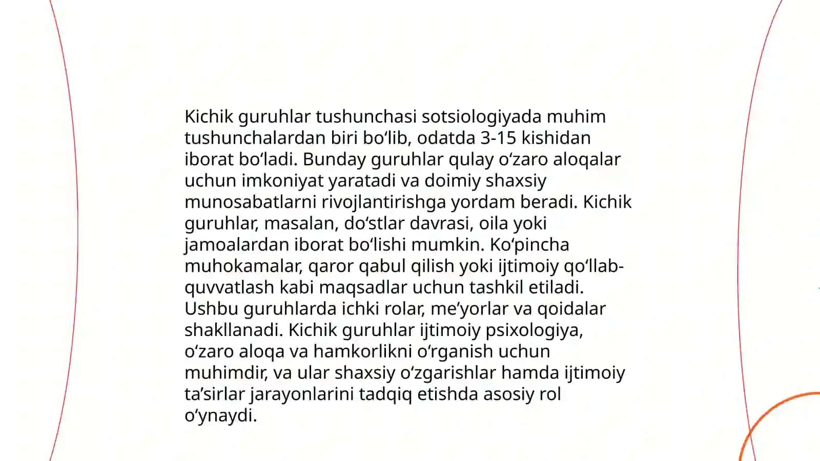 Katta guruhlar psixologiyasi.Kichik guruhlar psixologiyasi 3