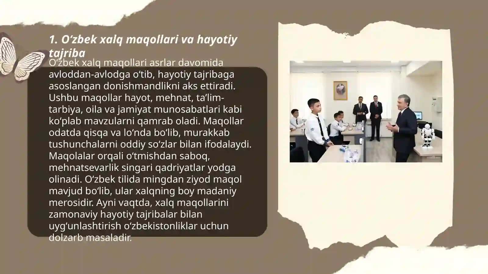 Oʻzbek xalq maqollari va ularning tarbiyaviy ahamiyati 3