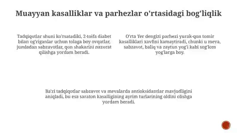Oziq-ovqatlar va meva-sabzavotlarning kasalliklarga ta'siri 3
