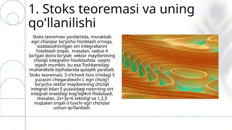 Karrali va egri chiziqli integrallarning tadbiqlariga doir misollar yechish 3