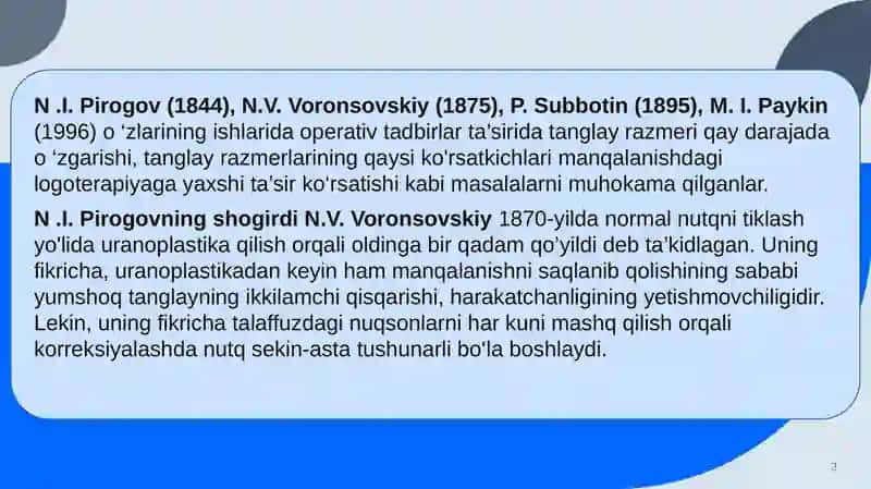 Rinolaliyani bartaraf etish bo’yicha xorij davlatlarida ishlab chiqilgan metodikalarning o’ziga xos xususiyatlari 3
