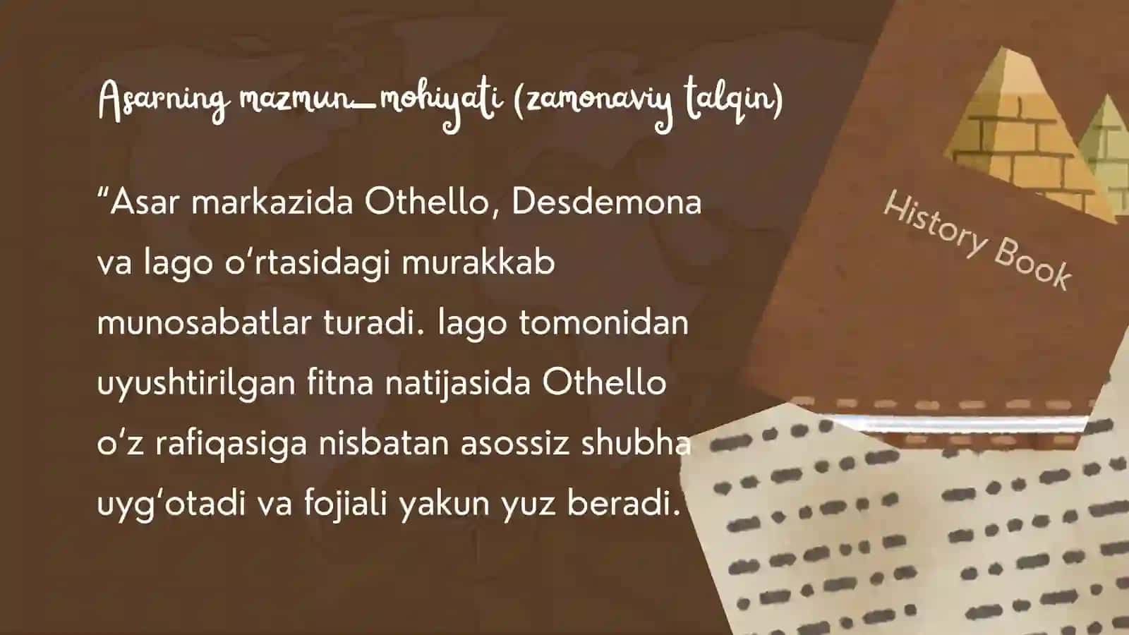 OTELO" ASARINING ZAMONAVIY TALQINI: MAZMUN-MOHIYAT, BUGUNGI KUN BILAN ALOQASI VA OLIMLAR QARASHLARI 3