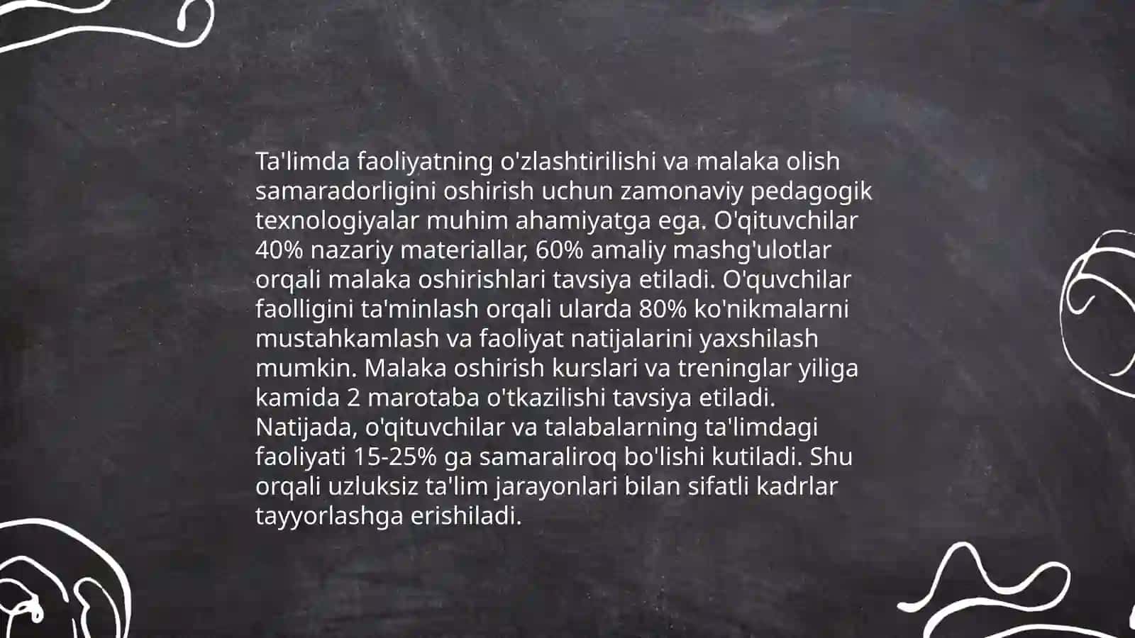 Faoliyatning o'zlashtirilishi va malakalarni egallash by Ismoilova Kamola 3