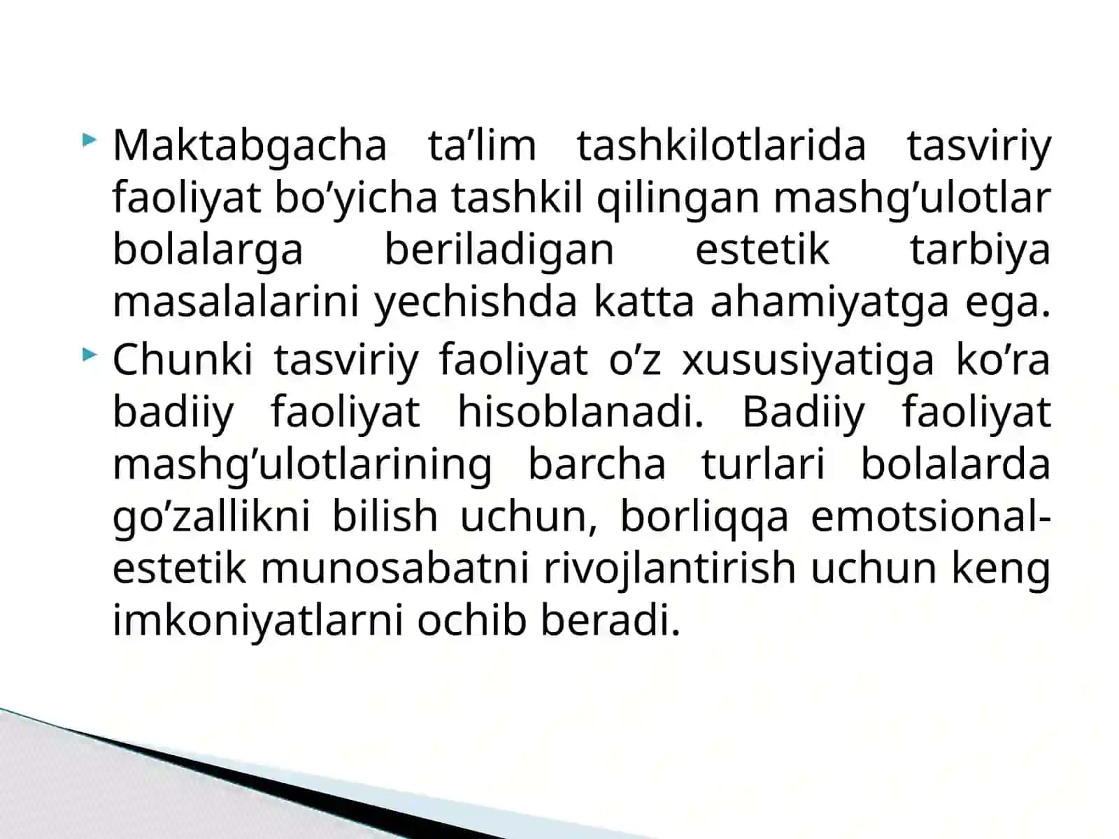 Maktabgacha yoshdagi bolalarni har tomonlama rivojlantirishda tasviriy faoliyatning ahamiyati 3