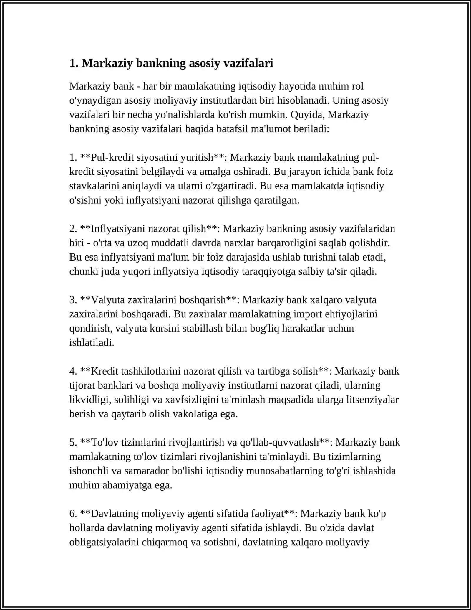 MARKAZIY BANKNING PUL-KREDIT SIYOSATI 3