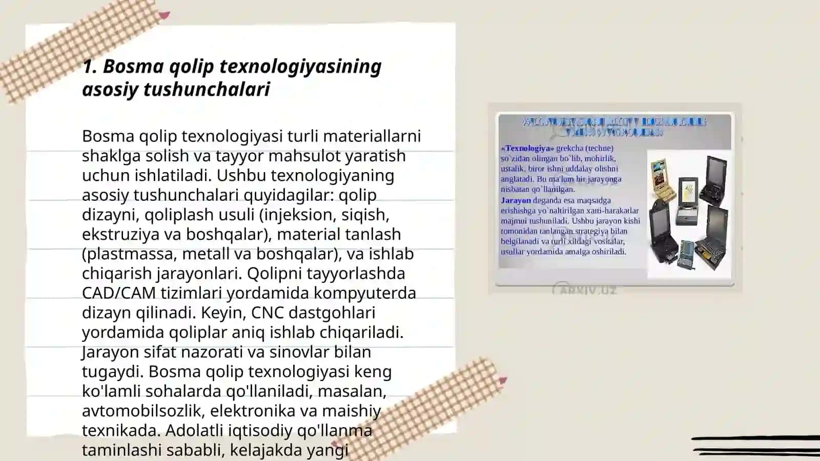 Bosma qolip texnalogiyasini loyihalash 3