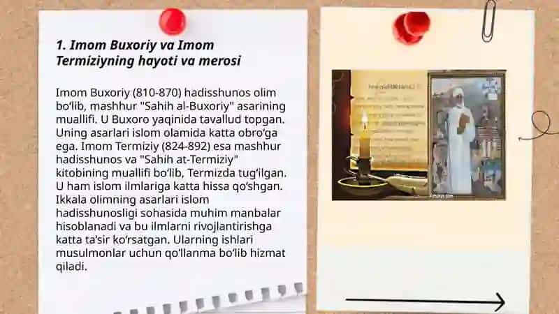 Imom Buxoriy va Imom Termiziyning hadis ilmiga qo‘shgan hissalarini qiyosiy tahlili 3
