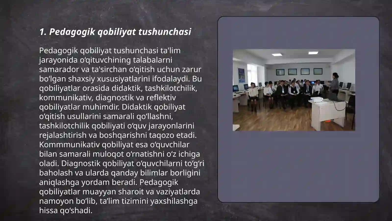 Oʻqituvchi faoliyatda pedagogik qobiliyat 3
