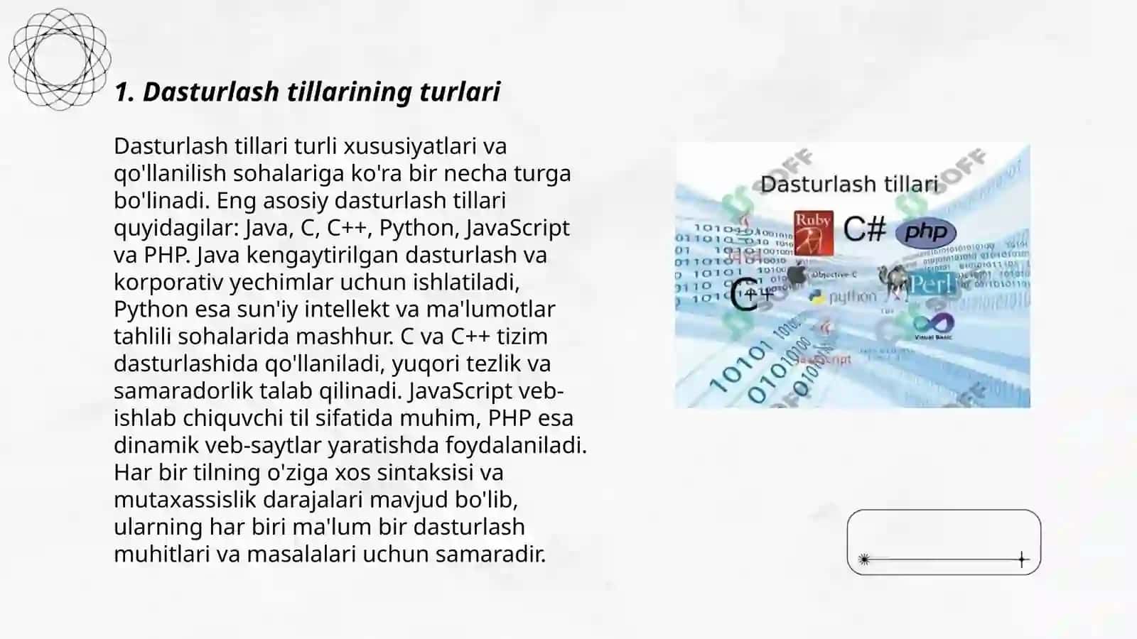 DASTURLASH TILLARI VA ULARNING IMKONIYATLARI 3