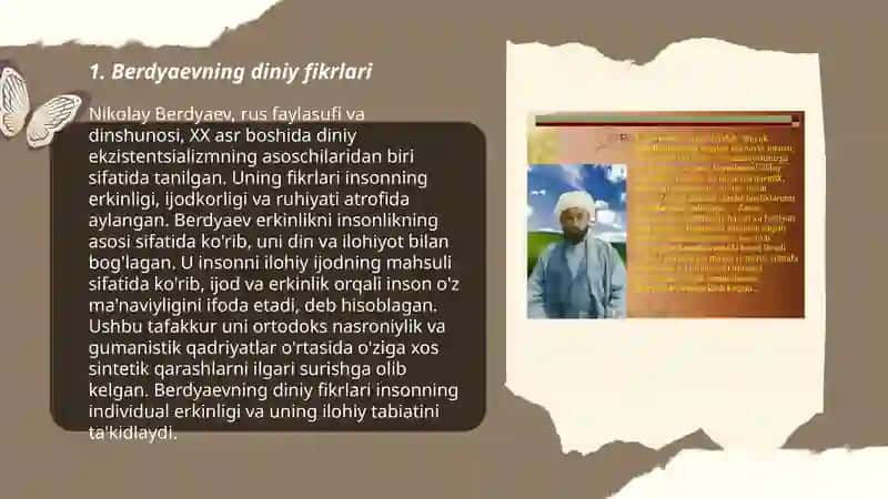 "Din va hurfikrlilik " (Berdyaevning diniy hurfikrlilik haqidagi g'oyalarini G'azzoliy g'oyalari bilan qiyoslash) 3
