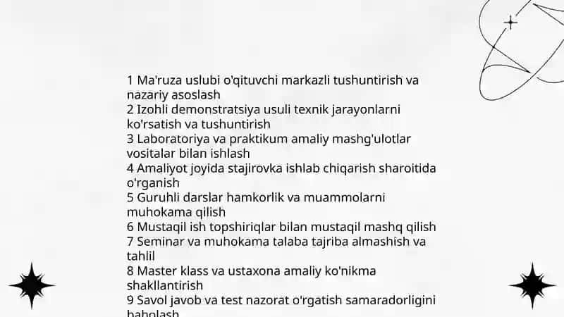 Texnologiya taʼlimining shakl va metodlari 3