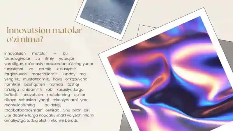 Innovatsion matolar asosida dizayn loyihasini ishlab chiqish 3