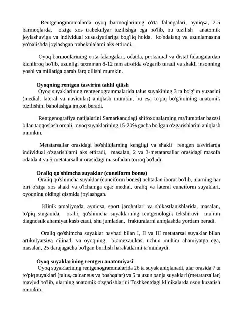 Kalla suyaklarining rentgenanatomiyasi 3