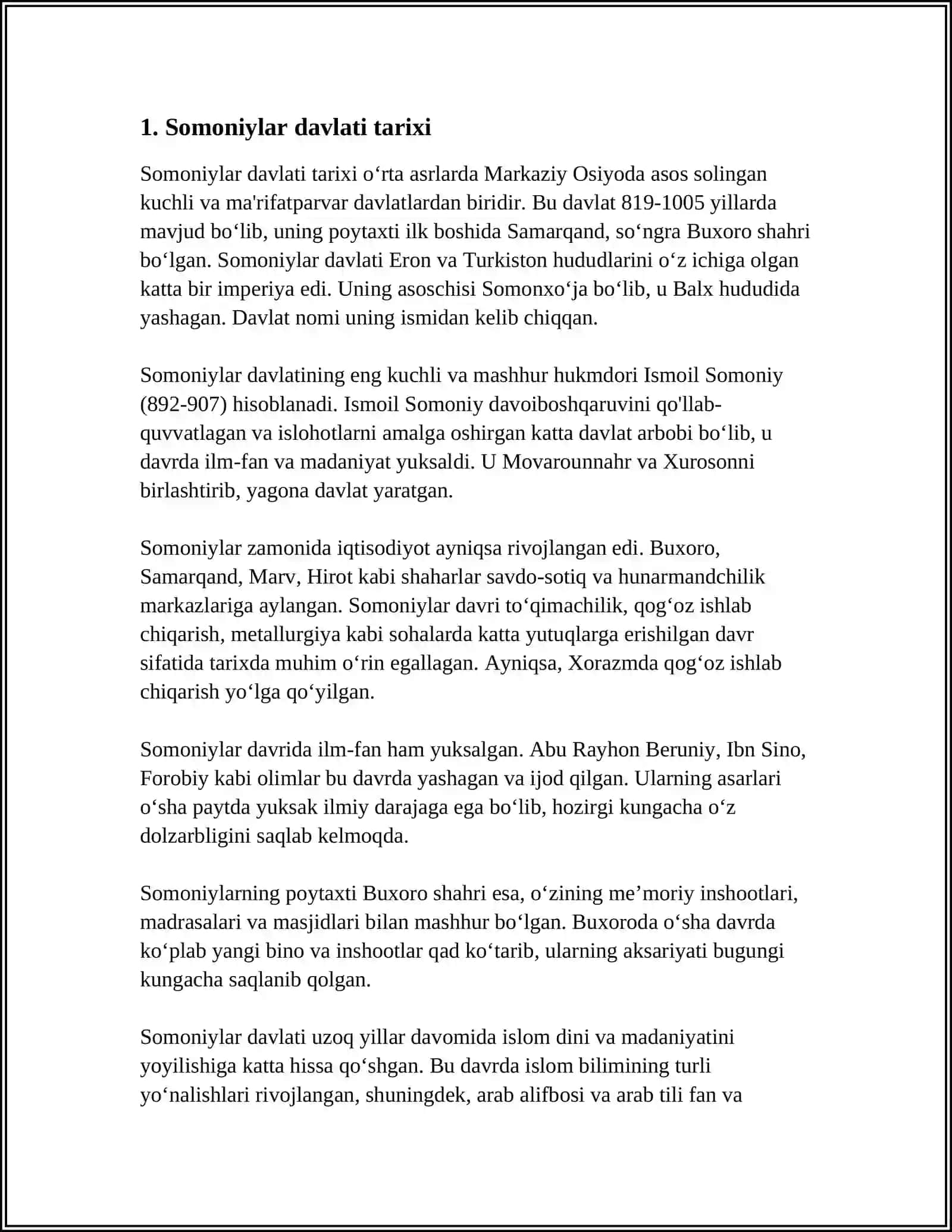 Somoniylar, Tohiriylar, Safforiylar Davlati 3