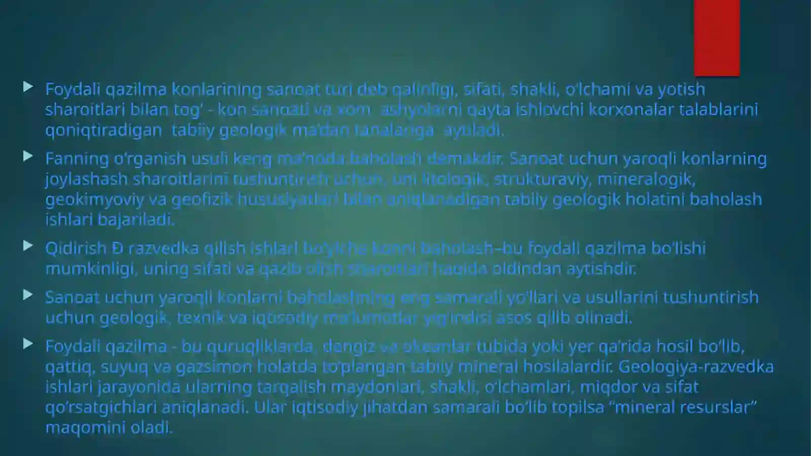 RAZVEDKA QILISH MAQSADIDA FOYDALI QAZILMA BOYLIKLARINI TARTIBLASH, GURUHLARGA AJRATISH. 3