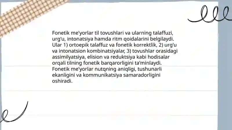 Til me'yorlarining turlari 3