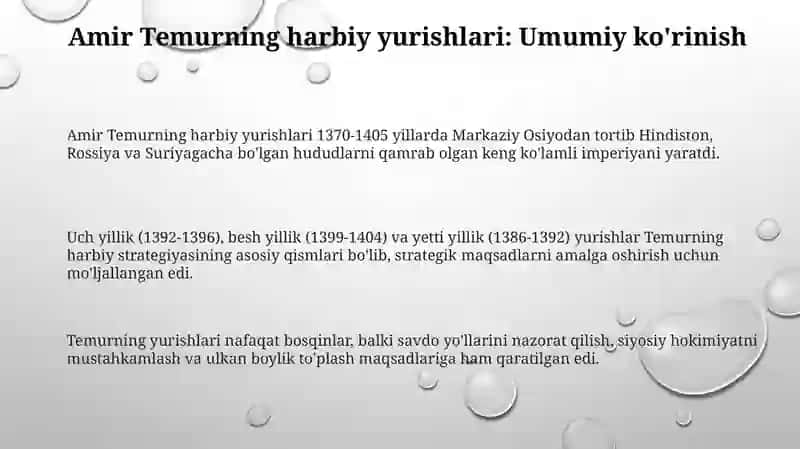 Amir Temur yurishlari va harbiy sanʼatni 3